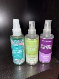 3 Bath & Body Works Spray Black Cherry Merlot Cucumber Lily Kiwi St - Picture 1 of 2