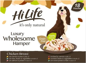 HiLife it's only natural Wet Dog Food - The Luxury Wholesome Hamper with Chicke - Picture 1 of 10