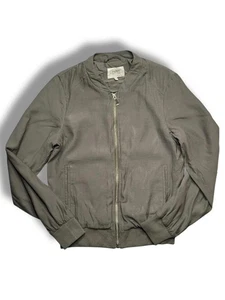 Papaya Khaki Bomber Jacket – Size 8 – Lightweight Zip Up Coat – VGC Casual Style - Picture 1 of 10