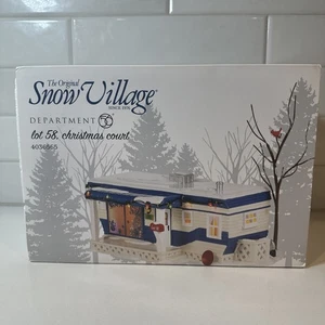 Department 56 Original Snow Village Lot 58, Christmas Court #4036565 New in Box - Picture 1 of 5