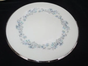 LENOX Repertoire Speiseteller BLAU/GRAU/GRÜN BLUMENBAND - Bild 1 von 4