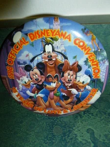 RAR Vintage 1998 Disneyana Convention Disney Mickey Pluto Donald Button Pin - Bild 1 von 1