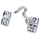 2-1/4 Inch Chrome Plated Zinc Cabin Door Hook for Boats, RVs and More