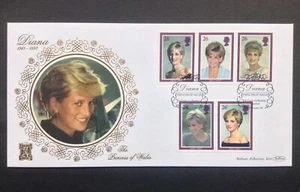 GB Benham Gold 1998 Princess Diana of Wales Set on First Day Cover, St Pauls SHS - Picture 1 of 2