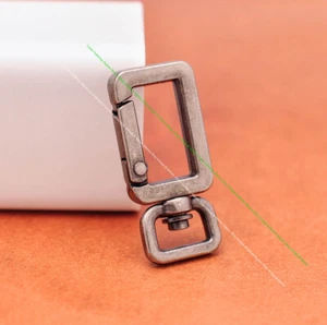 10X Bolso Rectangular Antiguo Llavero Langosta Desencadenador Giratorio Clips Gancho a Snap - Imagen 1 de 9