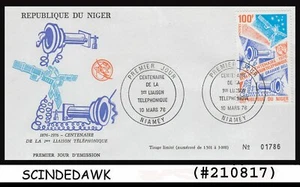 NIGER - 1976 1° CENTENARIO DELL'INVENZIONE TELEFONICA - FDC - Foto 1 di 1