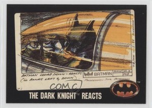 1989 Topps Batman Bonus Factory Set Glossy Batman The Dark Knight Reacts #I 2xw