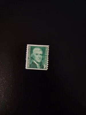 Thomas Jefferson Green 1 cent stamp rare had since a child  - Image 1 of 4