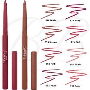 REVLON ColorStay 8Hr Long Lasting Bold Lip Liner with Sharpener *ALL SHADES* NEW - Picture 1 of 45