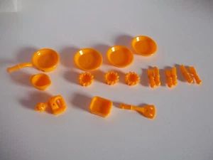 LEGO 93082 complete set food & kitchen accessories, bright light Orange - Picture 1 of 1