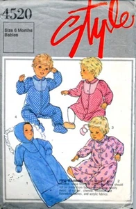 Cut Sewing Pattern Girls Toddler Sleeping Bag Nightie Romper Dress Size 6 Months - Picture 1 of 2