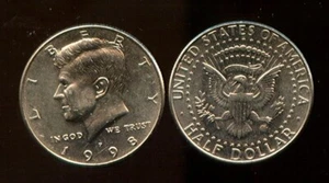 1998-P KENNEDY HALF DOLLAR (V949) Nice coin - Picture 1 of 1