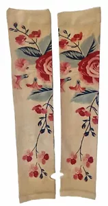 Rocco & Piper UV Protection Garden Hiking Sports Flower Tattoo Arm Sleeve - Picture 1 of 3