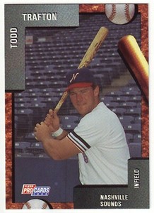 1992 ProCards Nashville Sounds TODD TRAFTON  #1842 - Cincinnati Reds
