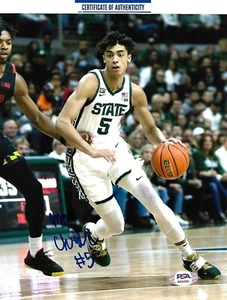 MAX CHRISTIE signed MICHIGAN STATE SPARTANS 8X10 photo LAKERS w/ COA PSA AK84501 - Picture 1 of 1