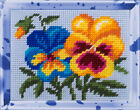 Diy Needlepoint/Tapestry Kit "Violets" 5.9"X7.9", Bambini