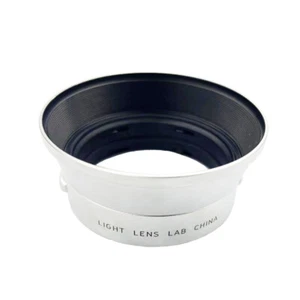 Light lens lab Lens Hood Gegenlichtblende IROOA 35mm 50mm F2 F2.8 F3.5 Silver - Picture 1 of 4