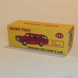 Dinky Toys 257 Nash Rambler Canadian Fire Chief Car Custom Box - Picture 1 of 4