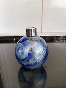 Pretty Round Art Glass Diffuser Bottle