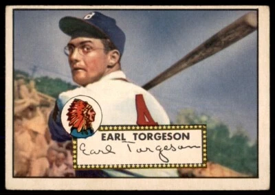 Earl Torgeson Boston Braves 1952 Topps #97 en muy buen estado/excelente (pequeño trasero PL) Foto 1 de 2