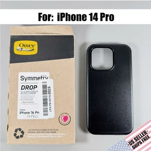 Funda Serie OTTERBOX Symmetry para iPhone 14 PRO: Negra | Ajuste Ajustado | NUEVA - Imagen 1 de 9