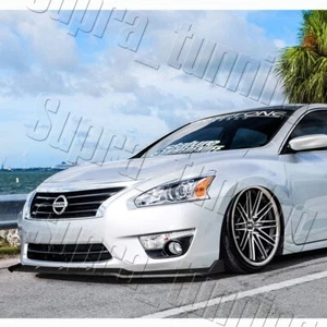 Carbon Look For 13-15 Nissan Altima 4DR/Sedan Front Bumper Splitter Spoiler Lip - Picture 1 of 6