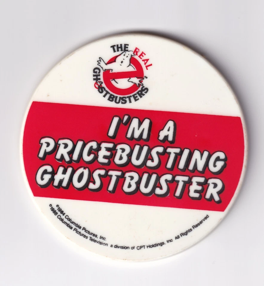 The Real Ghostbusters Vintage Promo Employee Store Insignias 1984 8 cm Foto 1 de 2