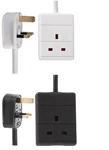 1 Way Gang Single Socket Mains Electric Extension Lead 0 - 20M Cable 13A UK Plug - Picture 1 of 5