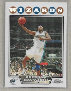 2008-09 TOPPS CHROME "REFRACTOR" BRENDAN HAYWOOD #162 NM-MT+ WIZARDS - Picture 1 of 2