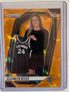 2024 PANINI WNBA PRIZM ORANGE ICE SP ROOKIE #140 ELIZABETH KITLEY LAS VEGAS ACES - Picture 1 of 2