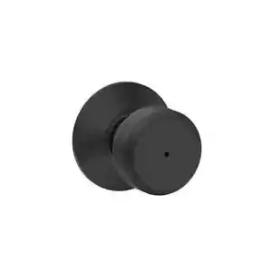 Matte Black Privacy Bed/bath Round Heavy Duty Door Knob With Highquality Lock - Picture 1 of 6
