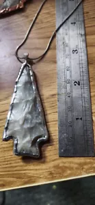 Authentic Native American Arrowhead Artifact Necklace - Picture 1 of 3