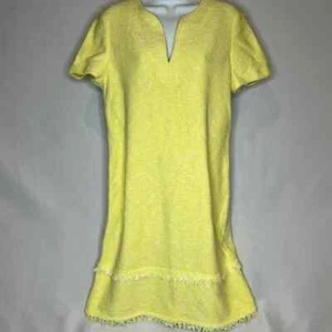 St John Sunday Tweed Knit Shift Dress in Limoncello/Ercu size 8 - Picture 1 of 4