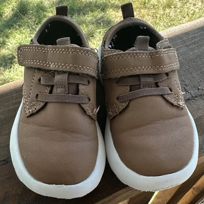 Niños 6 Zapatos Marrón Sperry Sin Cordones Gancho y Lazo Bebé Niño Ropa Foto 1 de 4