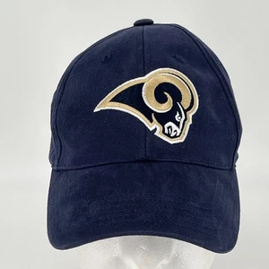 VTG 90s St Louis Rams Football Hat - NFL Team Apparel StrapBack Baseball Cap EUC - Picture 1 of 8