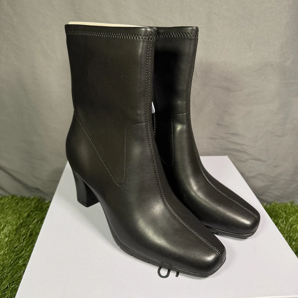 Aerosoles Women's Cinnamon Mid Calf Boot Black Size 6.5 9z5y