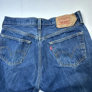 Jeans uomo Levi's 501 vintage blu 32X28 #036 - Foto 1 di 23