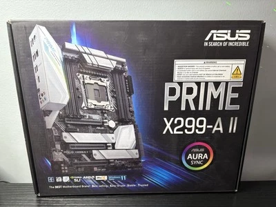 ASUS PRIME X299-A II LGA 2066 Motherboard - Intel LAN And Aura Sync RGB Lighting - Image 1 of 3