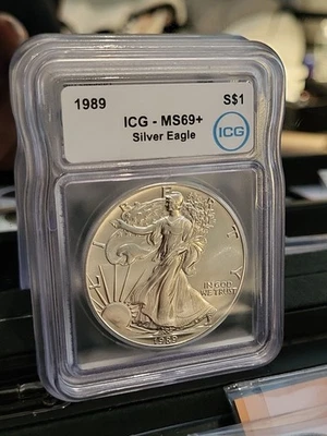 1989 Silver Eagle Ms69+ - Image 1 of 3