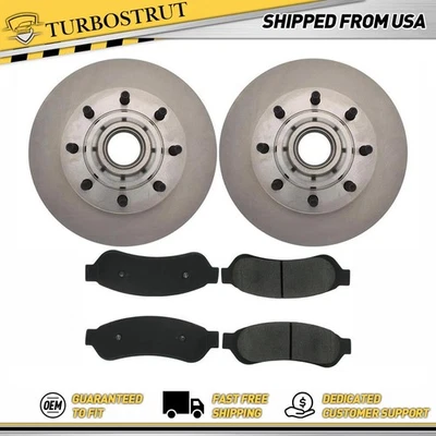 Kit de pastillas de freno y rotores delanteros centrados OE para Ford F-250 2009 Foto 1 de 4