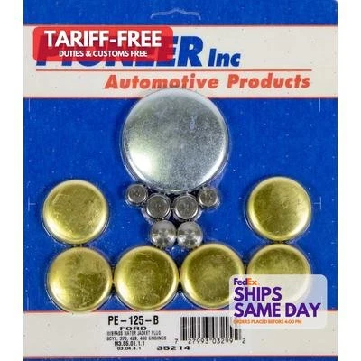 Pioneer PE-125-B, Kit 460 Fits Ford Freeze Plug Kit - Brass Performance Parts - Image 1 of 4