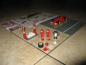 Lego 8389 Racers Michael Schumacher & Rubens Barrichello + BONUS Ferrari car!