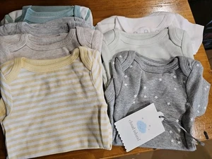 NWT Newborn 7 Pack Cloud Island Onsies - Picture 1 of 9