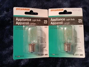 2 Sylvania 25W Intermediate T8 Appliance Bulbs - Picture 1 of 2