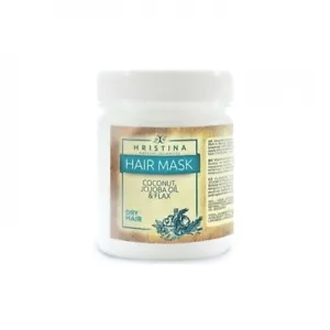 Mask for dry hair with Coconut oil, flax and jojoba, Hristina, 200 ml. - Picture 1 of 1