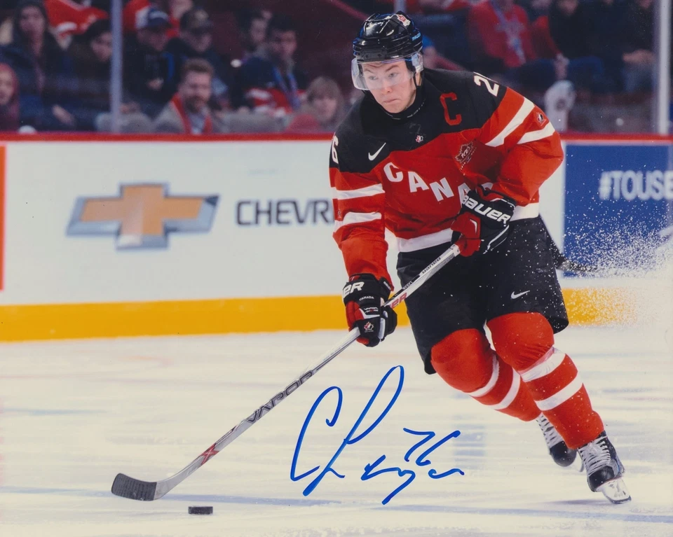 FOTO ASSINADA POR CURTIS LAZAR EQUIPE CANADÁ 8X10 3 - Imagem 1 de 1