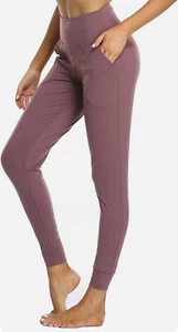 Oalka Women's High Waist Joggers - Yoga Pockets Sweatpants - Size S - Picture 1 of 3