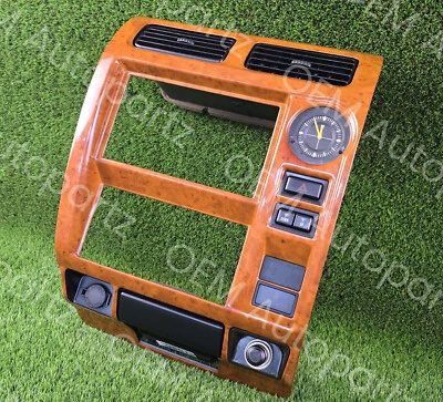 Toyota Land Cruiser 1996-2002 tablero radio embellecedor bisel ventilación de aire con reloj OEM jdm Foto 1 de 4