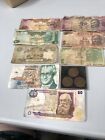 Collection of Vintage WORLDWIDE BANKNOTES incl Ireland - India And Coins (A129)