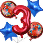 Ballons super-héros Spiderman 3ème anniversaire 5 pièces - fournitures de fête décoration